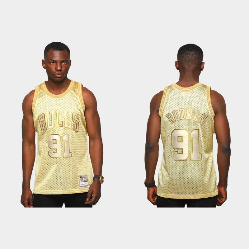 gold rodman jersey