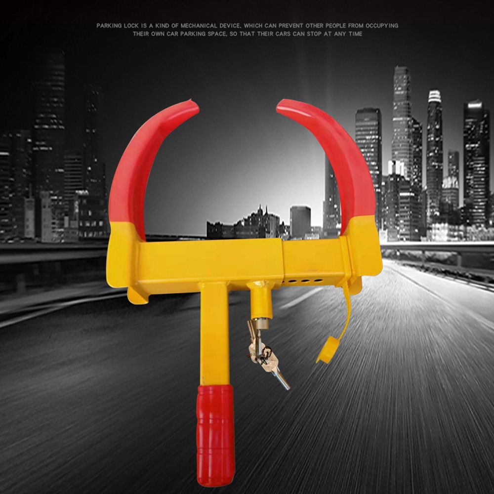 QUYAN Caravan รถบรรทุกรถลากจูง Anti Theft อุปกรณ์ล็อคล้อที่ล็อคล้อ Clamp Boot