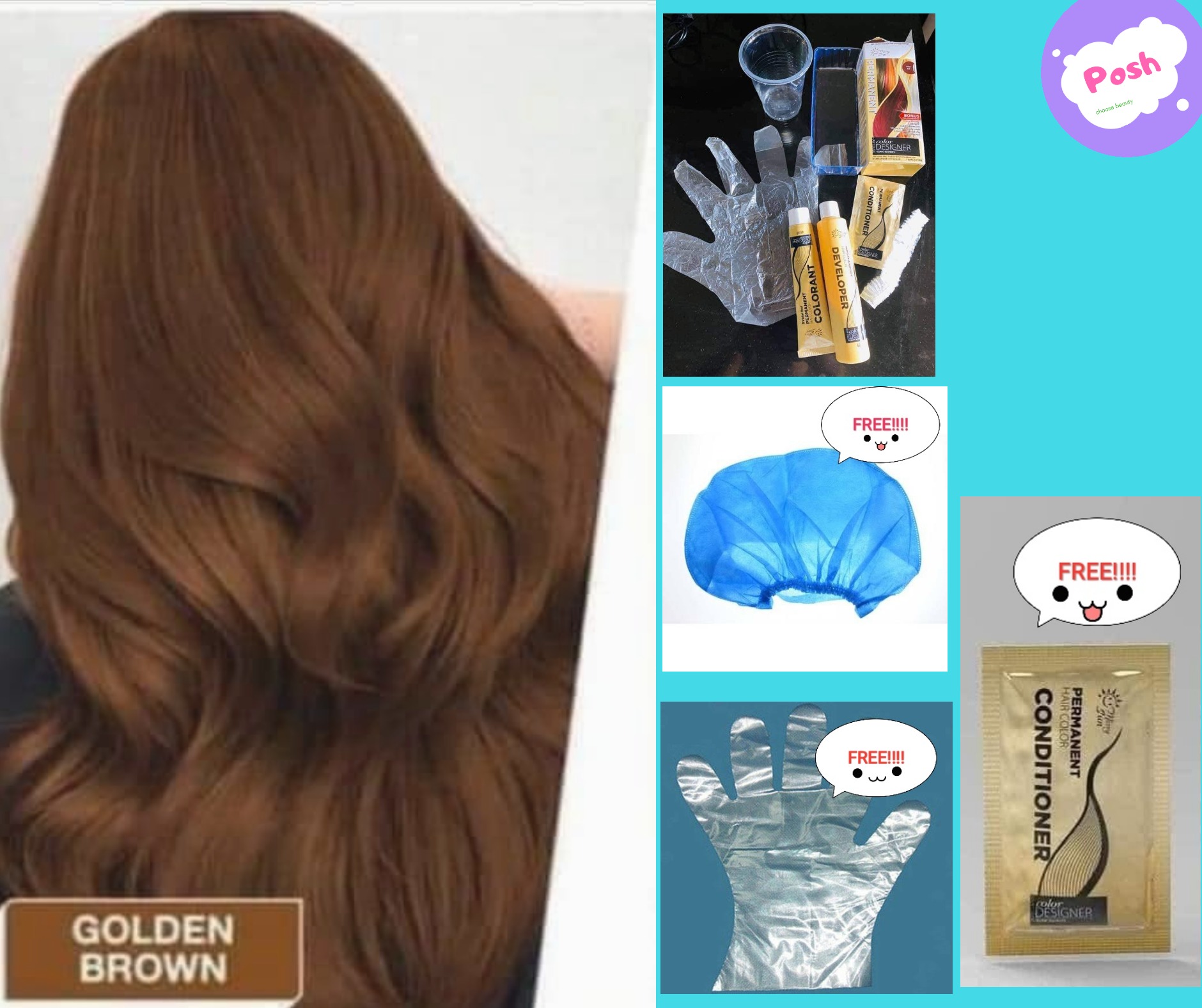 Merry Sun Hair Permanent Colorant Coloring Dye Golden Brown ubicaciondepersonas.cdmx.gob.mx