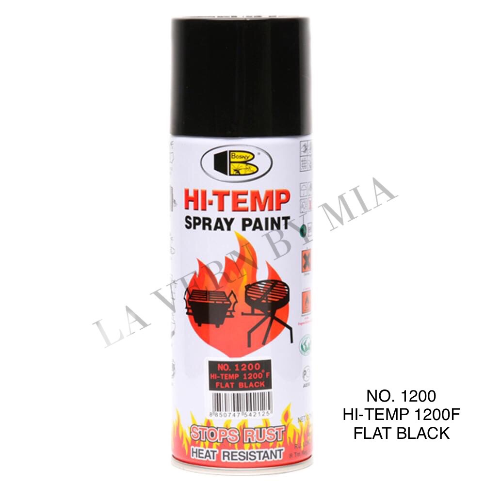 Bosny HiTemp Flat Bk 1200 Spray Paint durable Lazada PH