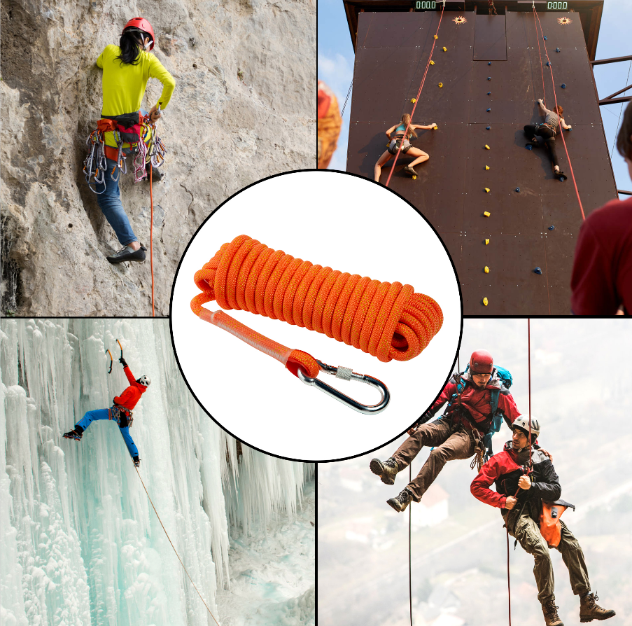 Climbing Rope Puck Rock Climbing XINSHUNCAN 10mm12mm Outdoor Climbing Rope Static Rope ...