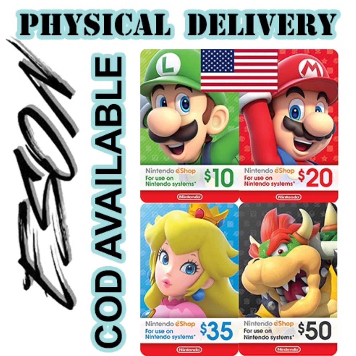 physical nintendo eshop cards