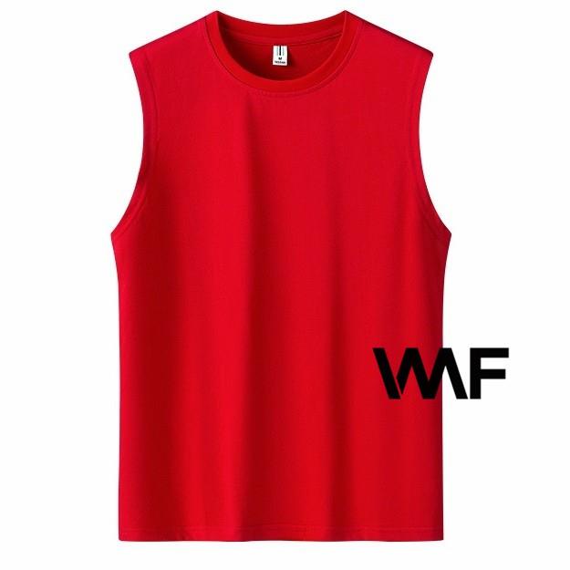 W M F OWN MADE 9COLOUR Cotton Men Muscle Shirt Round Neck