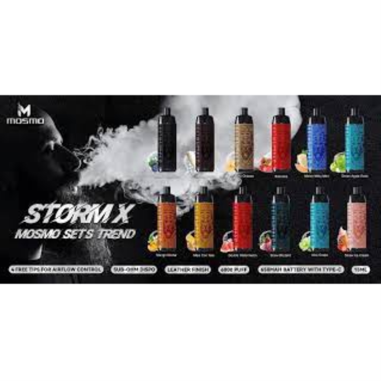 Mosmo Storm X 6000 Puffs 6k Puff Disposable Vape Pod 5 Lazada Ph