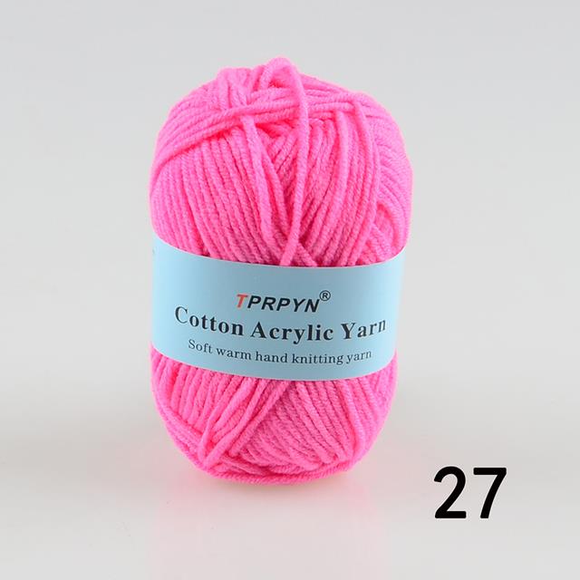 TPRPYN 1Pc 25g 50M Baby Milk Cotton Yarn Acrylic Yarn For Hand Knitting  Knit Crochet Yarn DIY Line Thread To Knitted Blanket