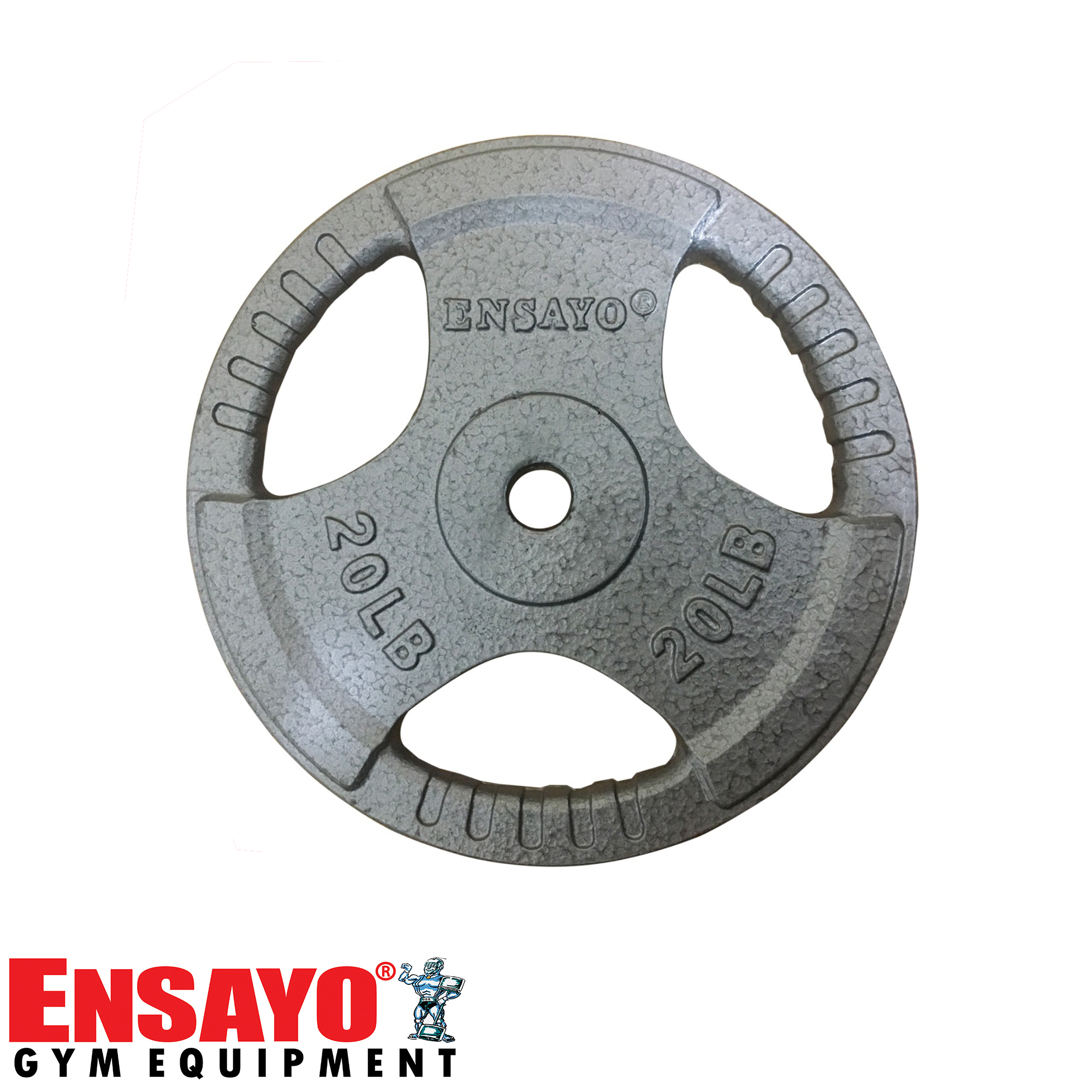 ENSAYO Standard Weight PLATES 25Lbs 20Lbs Rubber Iron 1 Inch 10Kg