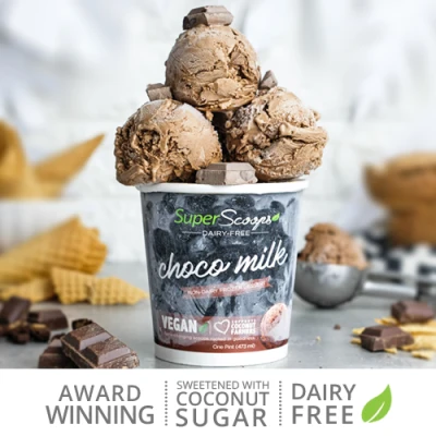 Super Scoops Dairy-Free Vegan Ice Cream Choco Milk