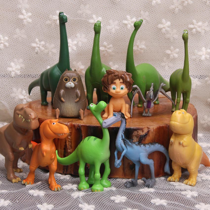 Figura Arlo Y Spot – The Good Dinosaur De Disney Pixar – Escultura Pintada A Mano – Libre De PVC – Juguete De Colección Para Niños Y Fans