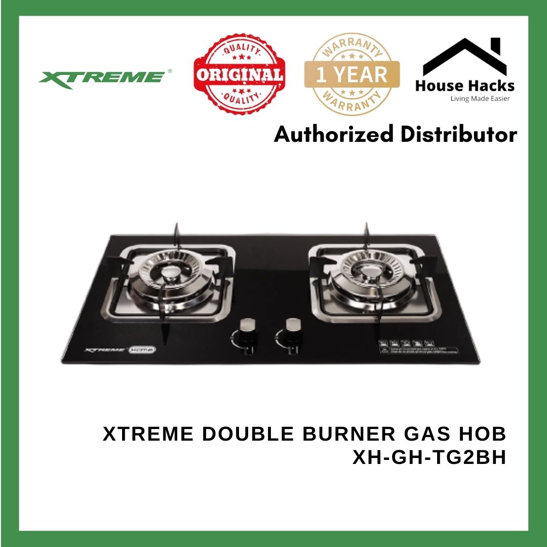 Xtreme Double Burner gas Hob XH-GH-TG2BH (House Hacks) Local