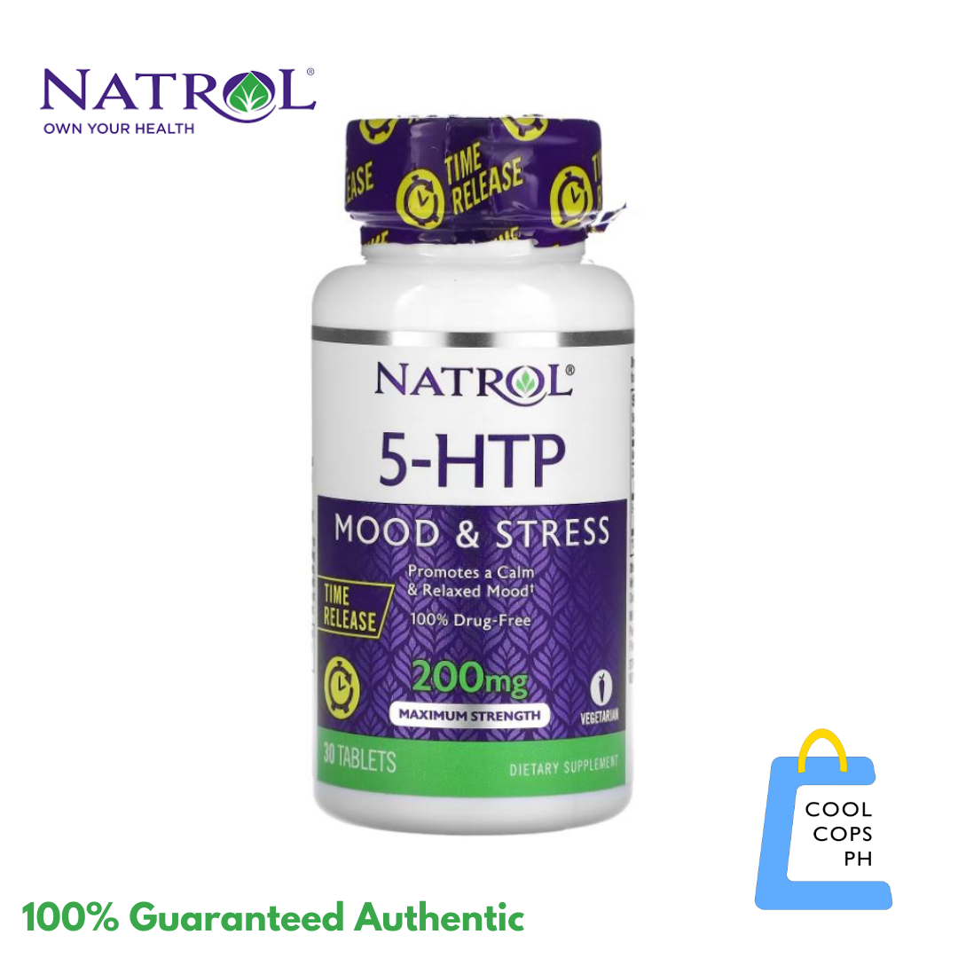 Natrol 5HTP 200mg Mood and Stress, Calm Relaxed Mood, Anxiety [30 tabs] Lazada PH
