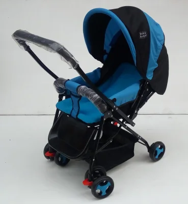 Baby Angel Stroller 3-WAY NAHIHIGA, NAUUPO AND REVERSIBLE HANDLE ST7301 BLUE