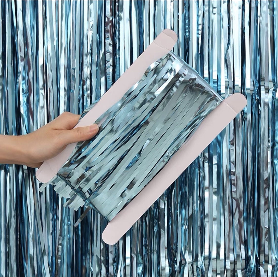 Sweethouse 2 Meters Foil Curtain Metallic Streamer Fringe Party Decor