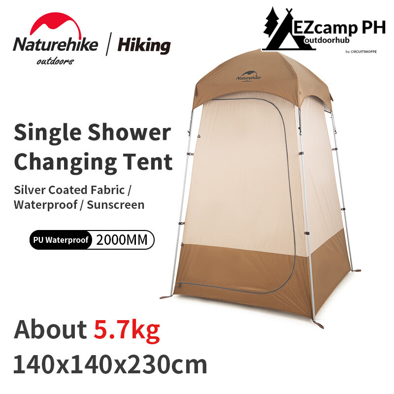 Naturehike Outdoor Shower Changing Tent 210T Sunscreen Camping Hiking