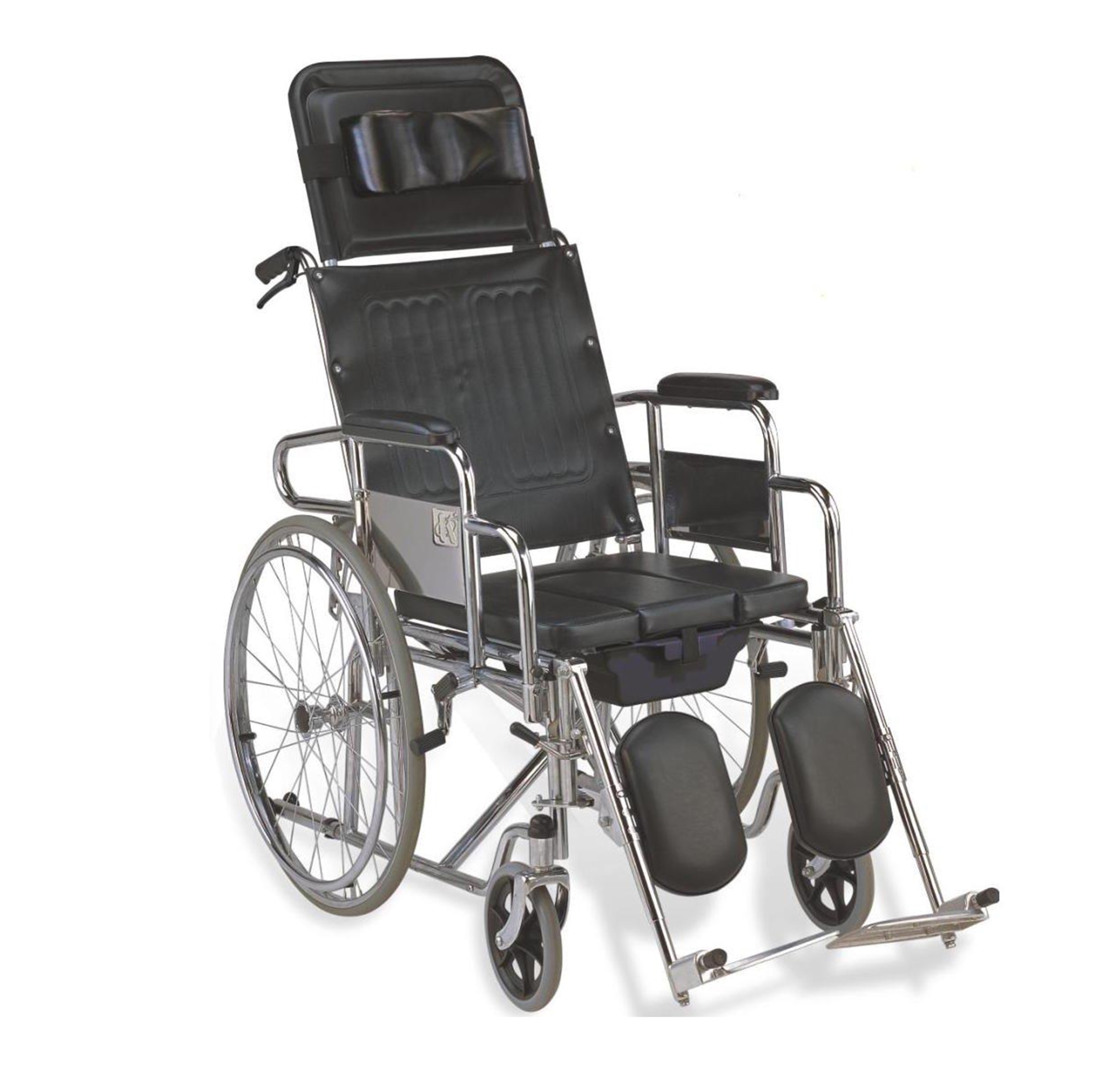 Reclining Wheelchair Chrome Stainless Steel HEAVY DUTY | Lazada PH