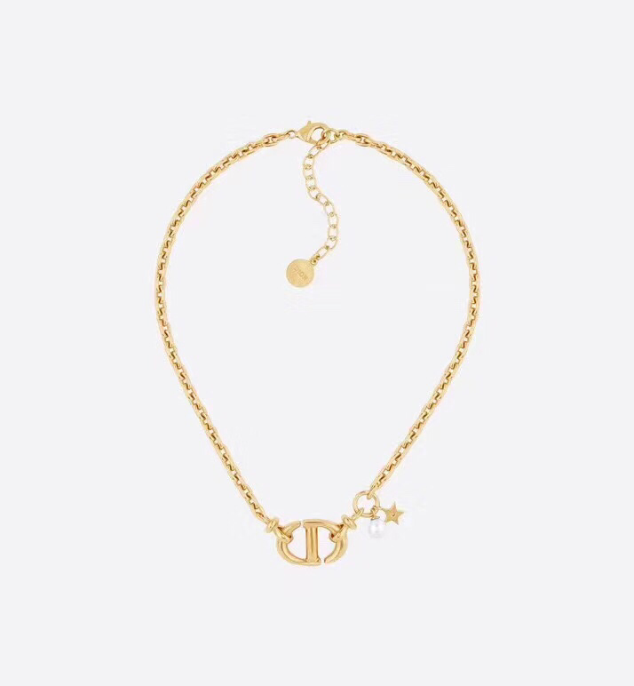 2022Dior new light gold CD star pearl 