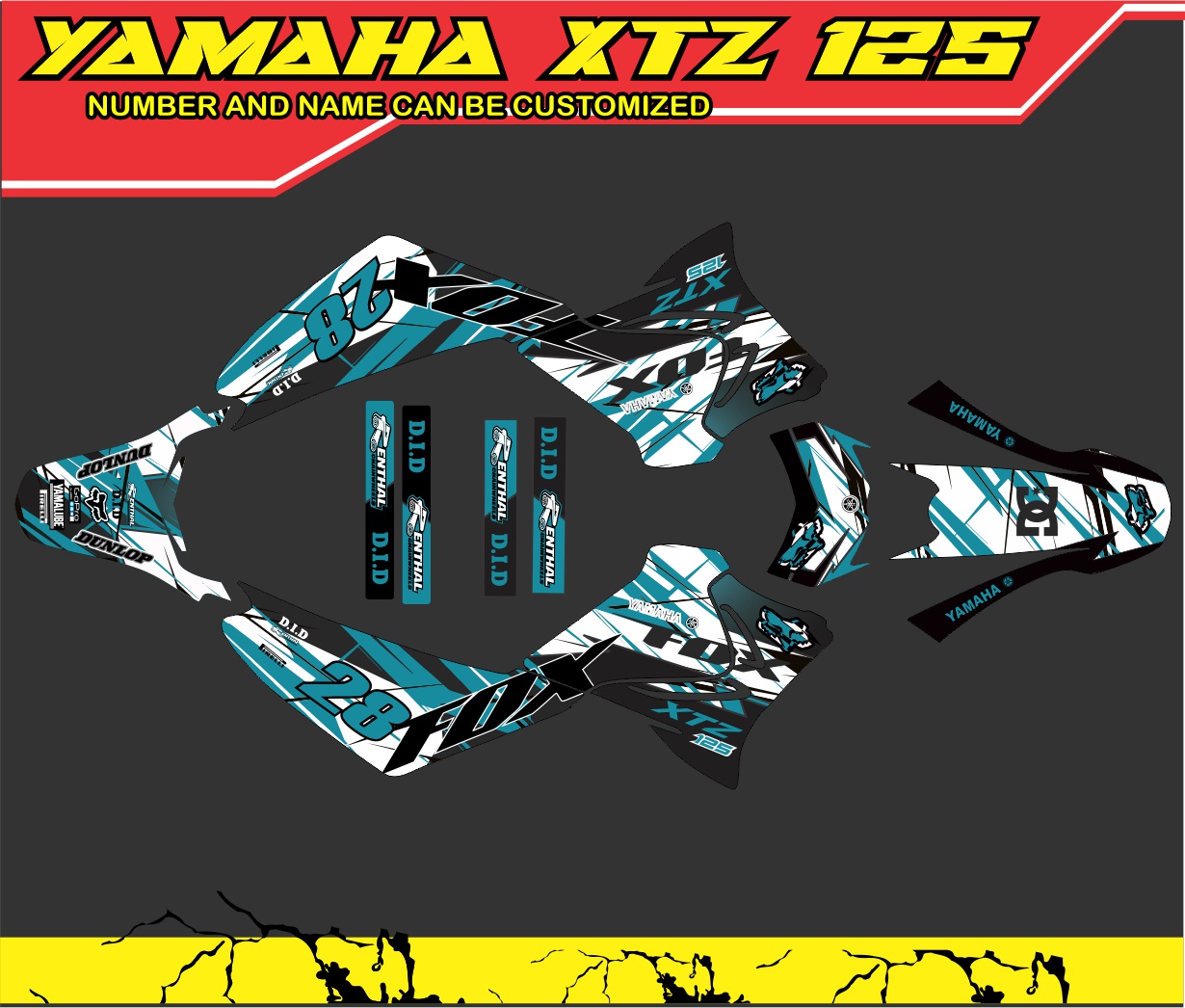 Yamaha xtz 125 full body decals | Lazada PH