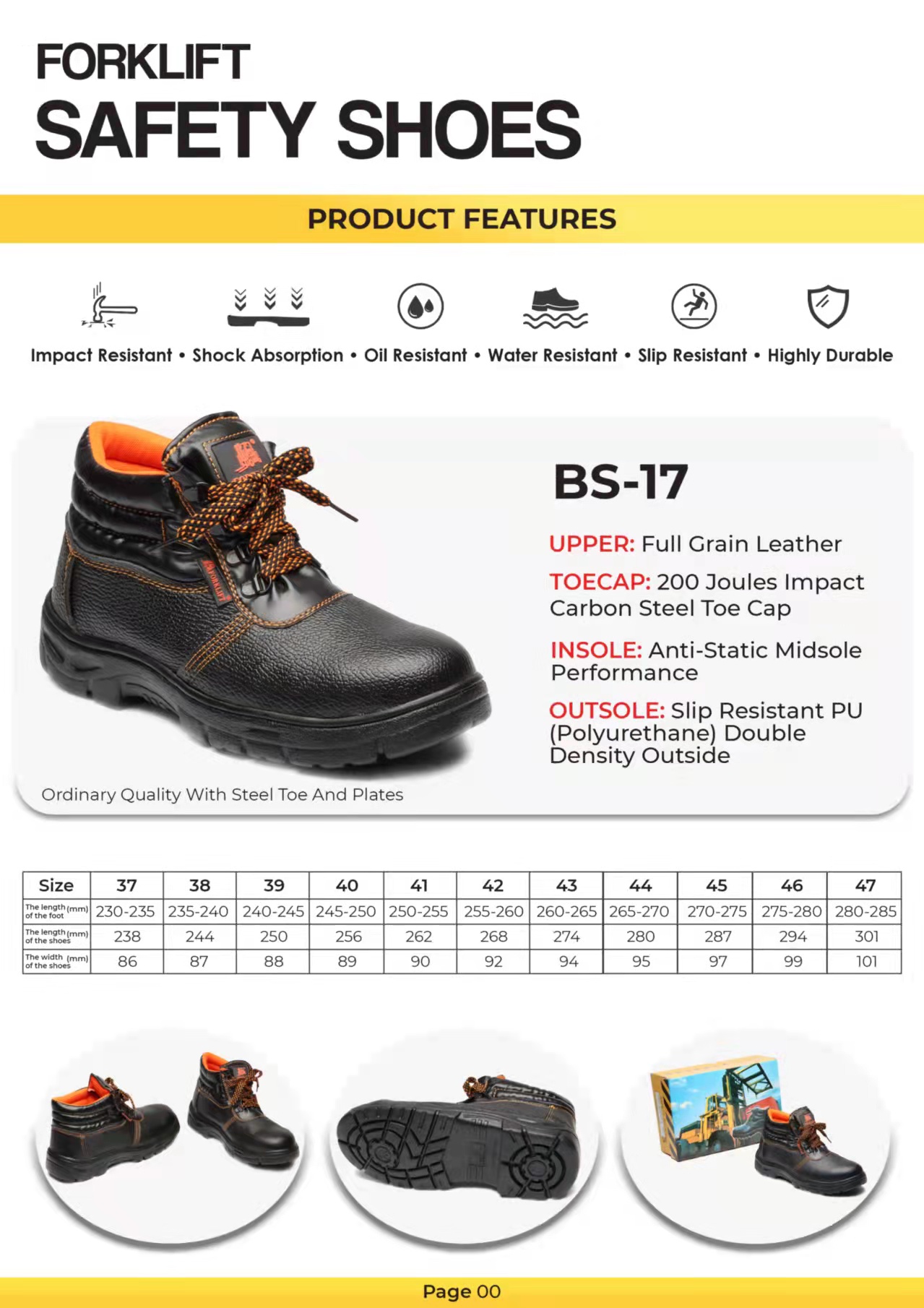 Forklift Safety Shoes High Cut Sewed And Vulcanized Lazada PH