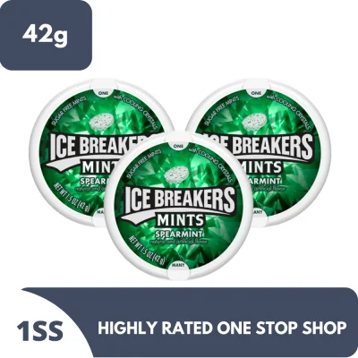 Spearmint Ice Breakers Mints 42g x 3pcs