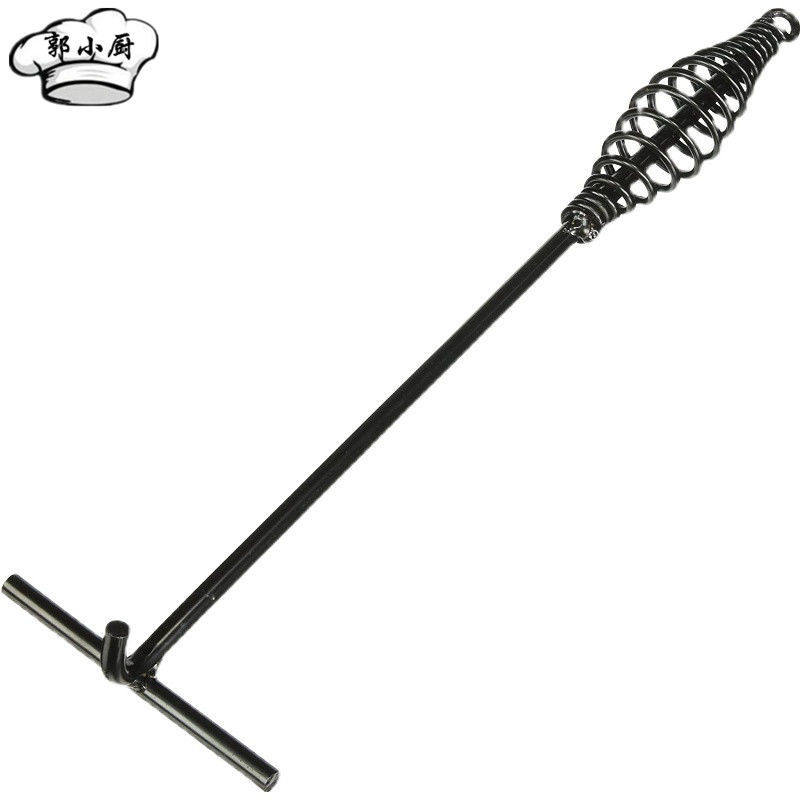 Dutch Oven Lid Lifter with Spiral Bail Handle, Cast Iron Dutch Oven Lid