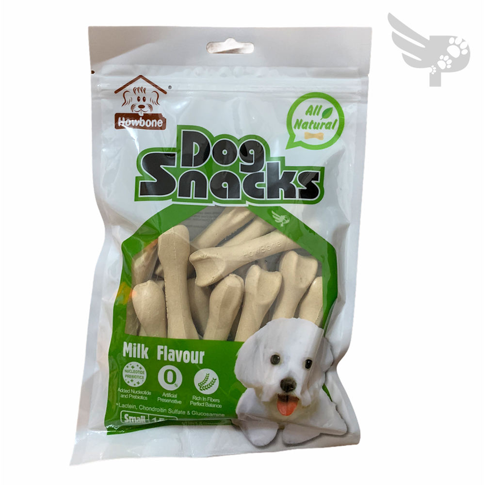 How Bone Dog Snacks Milk Flavour Small 15 pieces/pack Howbone Dog