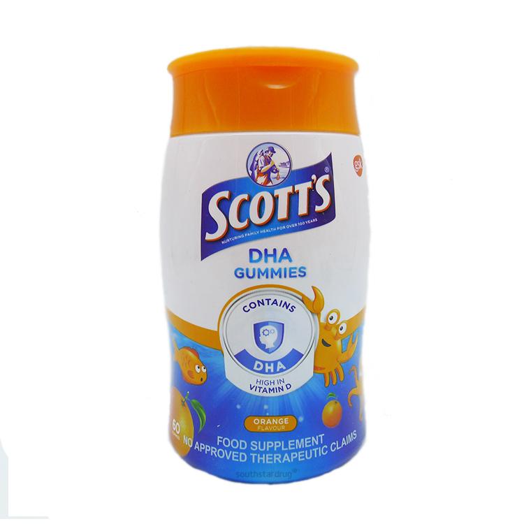 SCOTTS DHA ORANGE GUMMIES 60'S (Kid's favourite Scotts vitamins gummies