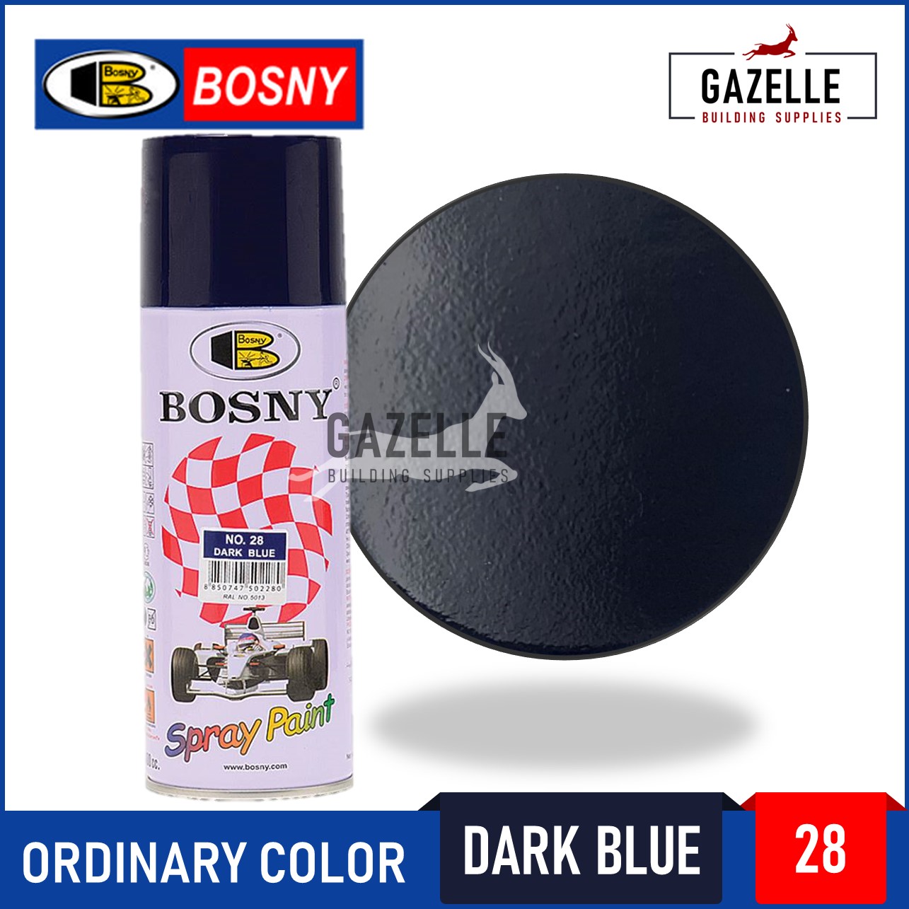 Bosny Acrylic Spray Paint 28 Dark Blue Lazada PH