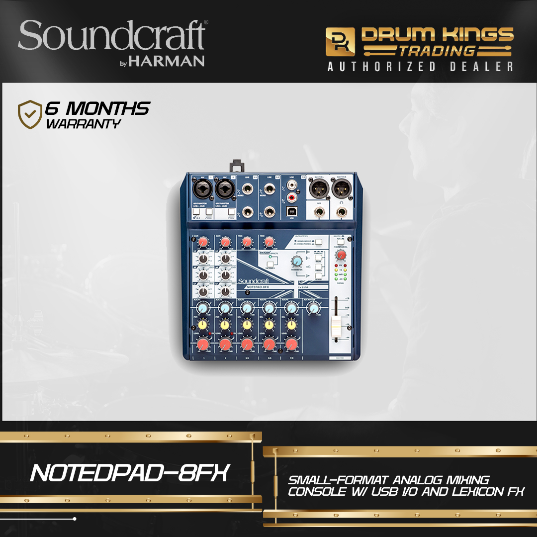 Soundcraft Notepad-8FX Small-Format Analog Mixing NOTEPAD-8FX