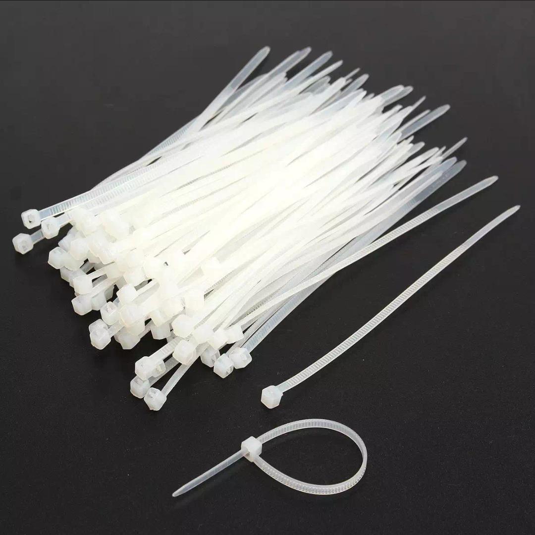 Self-Locking Network Nylon Plastic Cable Wire Zip Tie Cord Strap White 3mm-8mm 