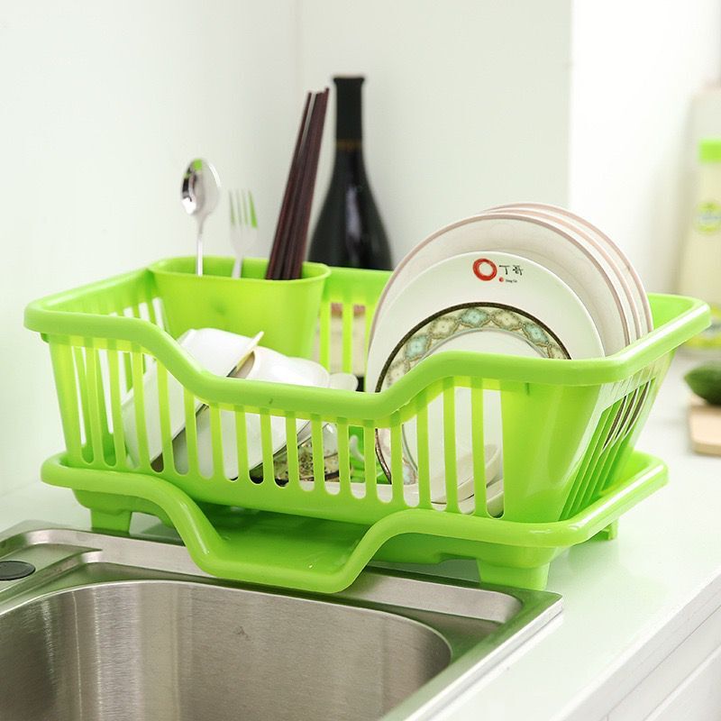  GMSLuu Dish Drying Rack Drain Board with Lid Cover