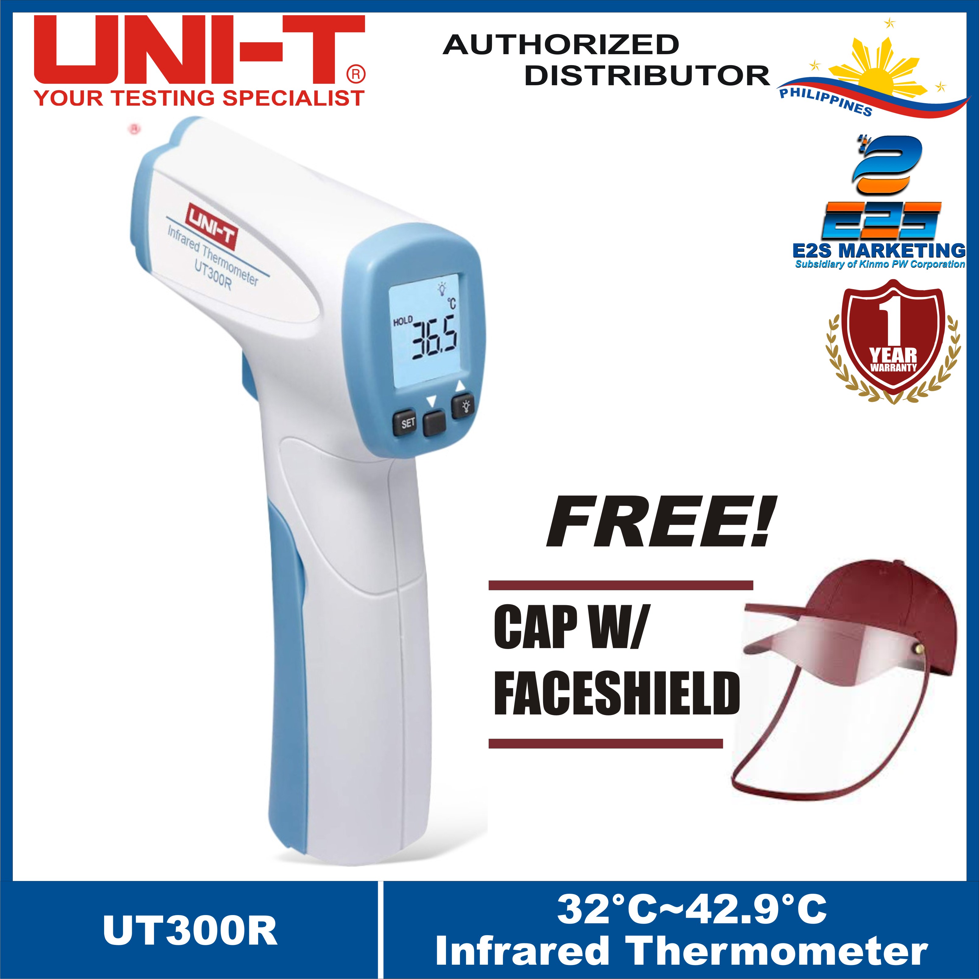 UNIT UT300R Infrared Thermometer 32°C 42.9°C (Human Body