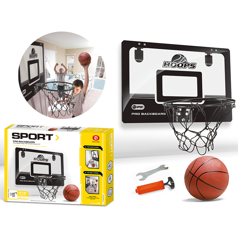 Basketball Set Break Away Rim Mini Sport Kids Game Hoop Ball Adjustable Stand 
