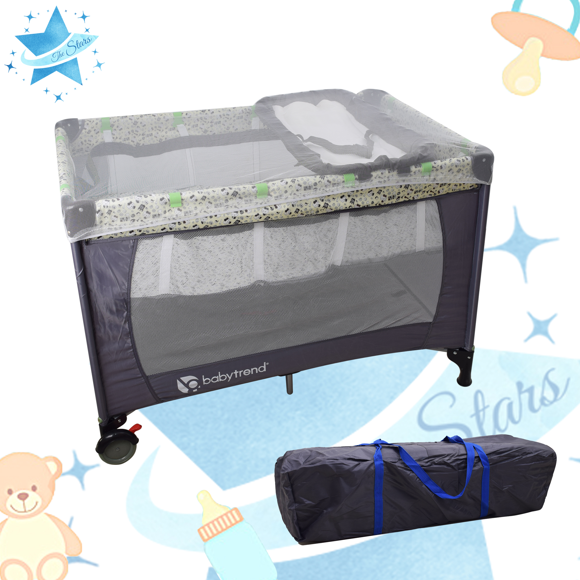 baby playpen with changing table