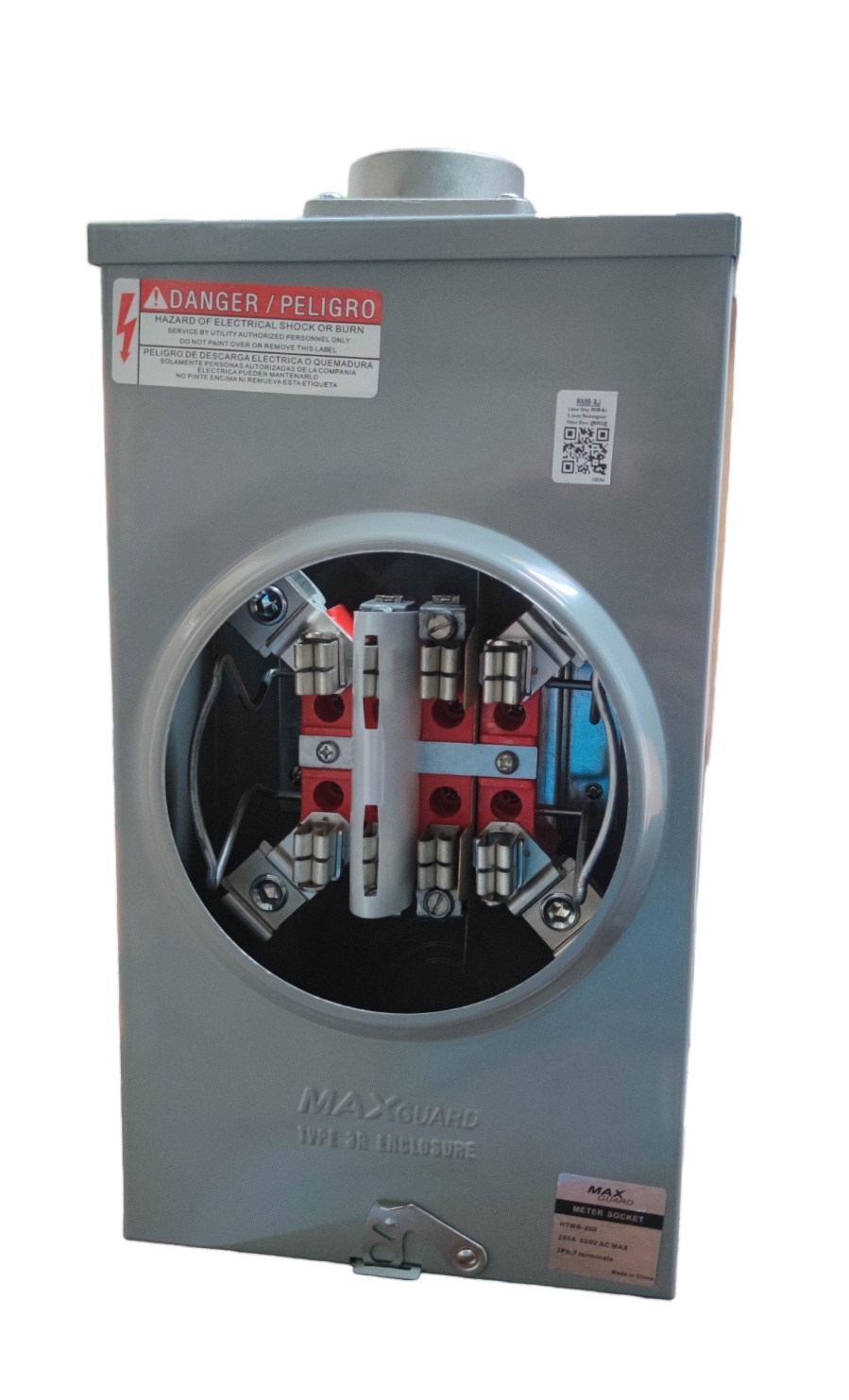 KWH Meter Base ( 8 Jaws) 1 1/2" 200A, Rectangular Meter Base Lazada PH