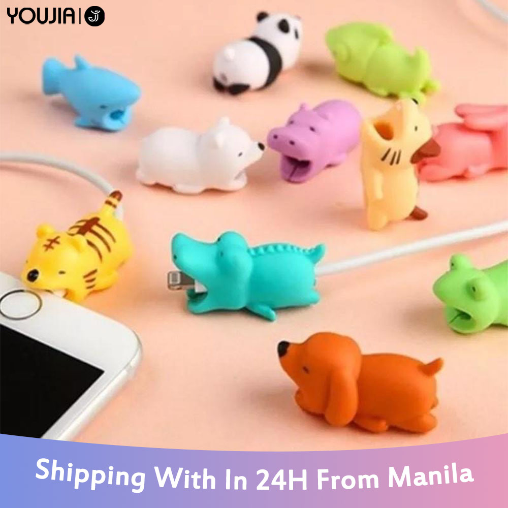 Cable Saver Phone Charger Protector Animal Pack Of Pieces