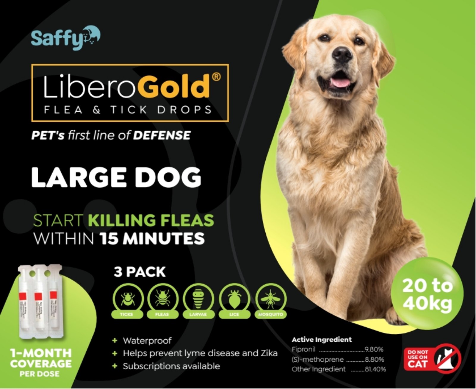 Libero Tick and Flea Drops 20kg to 40kg Lazada PH