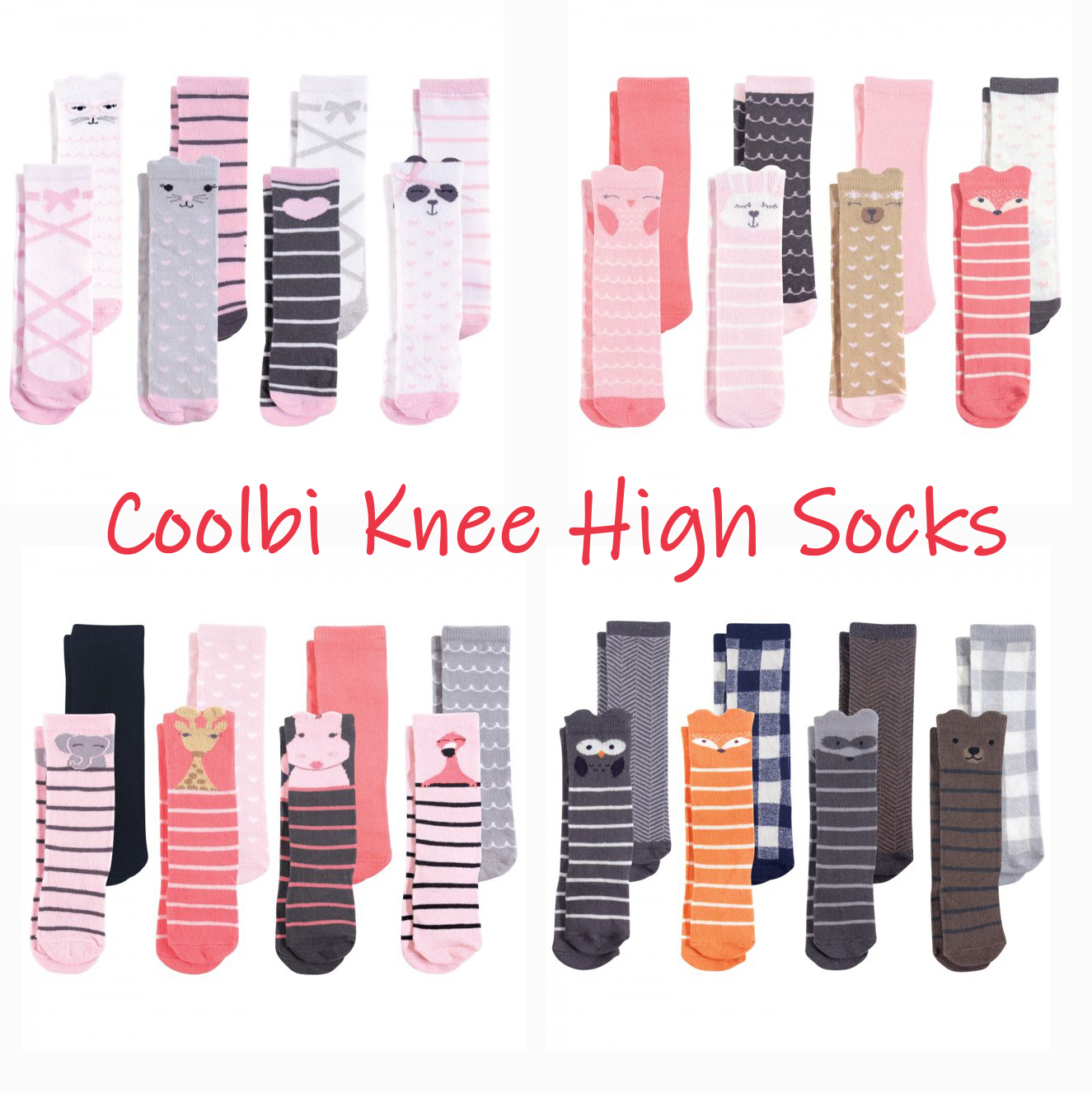 Coolbi Kids Fashion baby cotton socks Knee High Socks For Baby Boy knee
