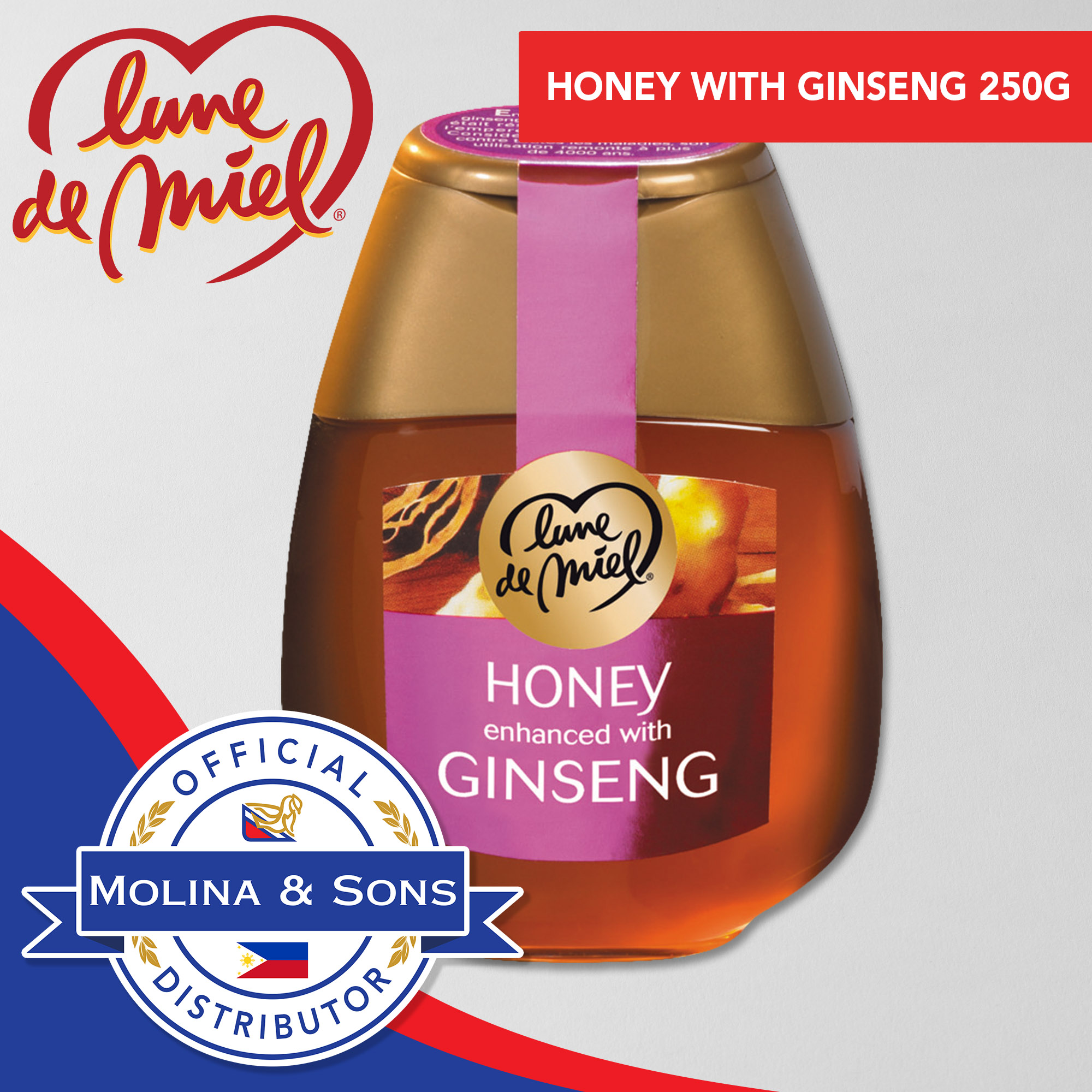Miel et Ginseng Lune de Miel® - 250g