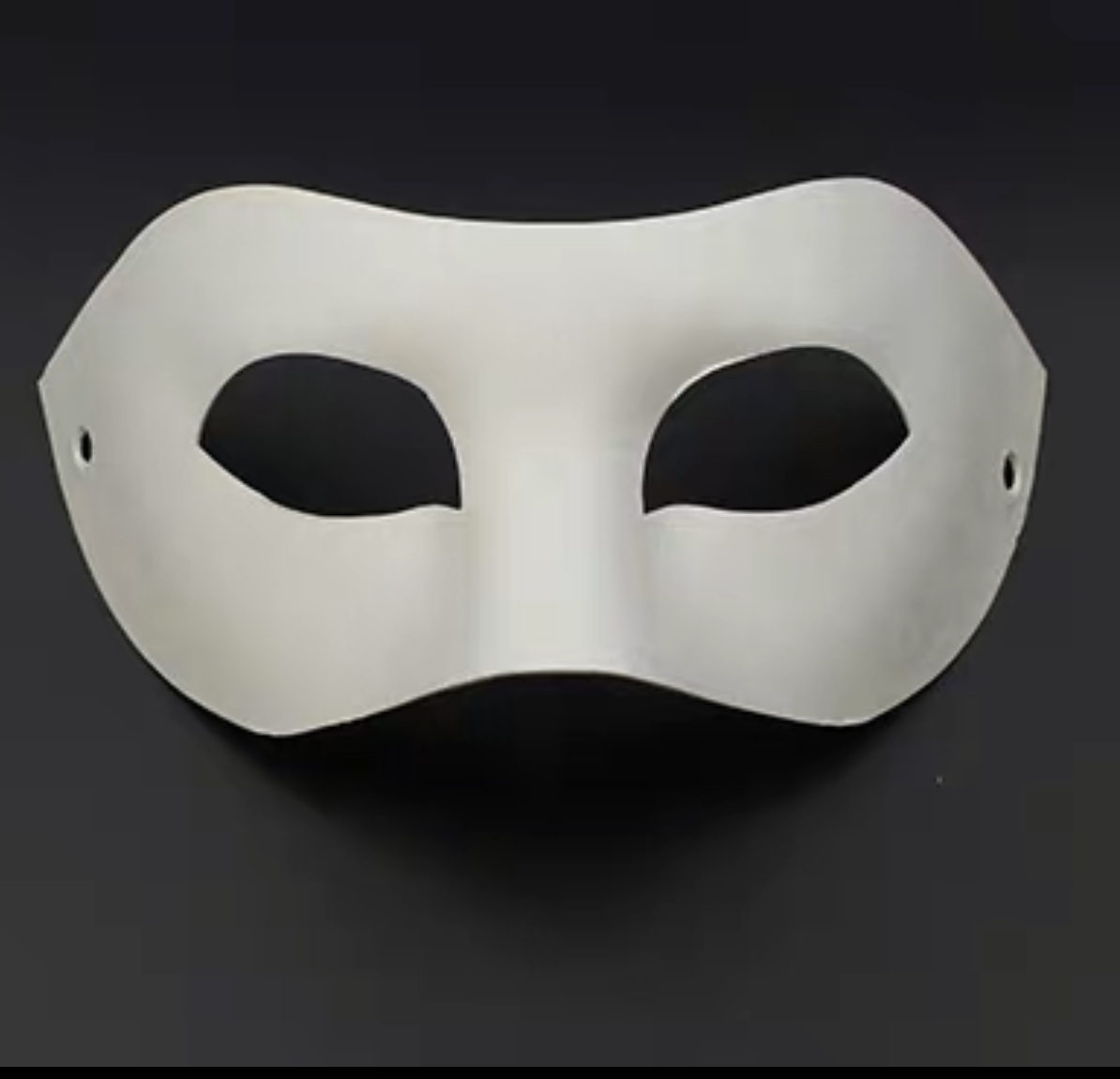 DIY White Mask Halloween White Plain Paper Full Face Opera Masquerade ...