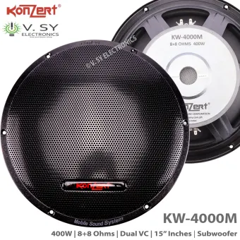 konzert 15 inch subwoofer