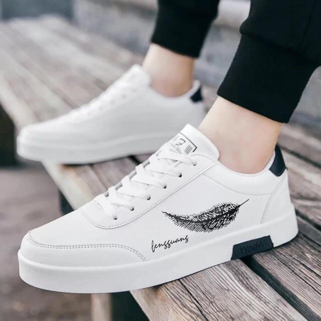 COD 2019 spring new men's shoes trend low to help small white shoes men ...