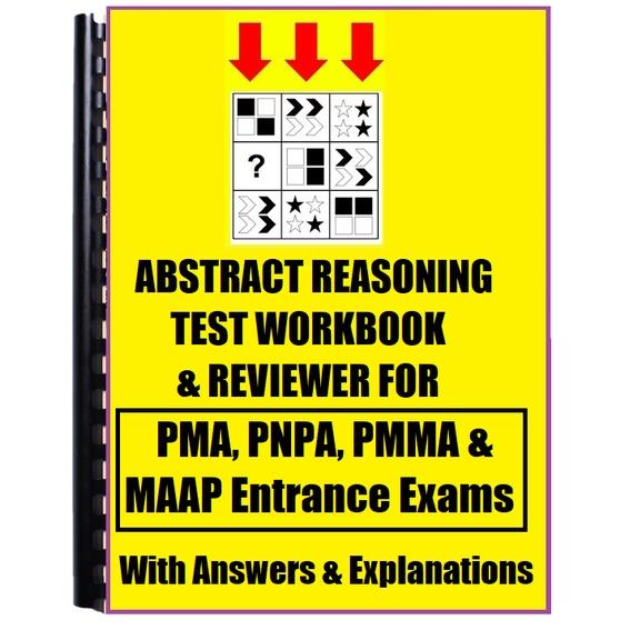 Learning Books Abstract Reasoning Reviewer Workbook for PMA PNPA PMMA ...