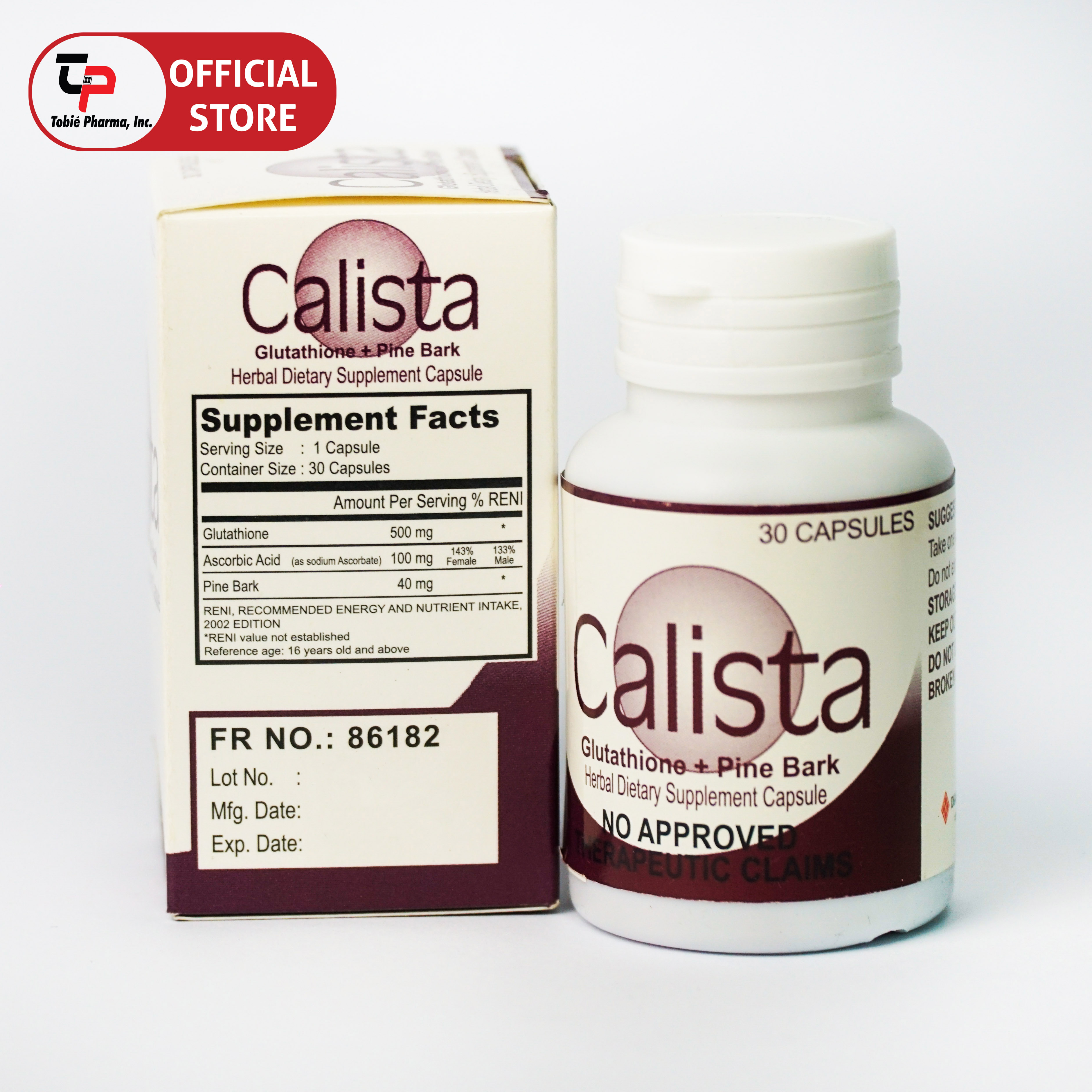 Calista Glutathione with Pine Bark Extract