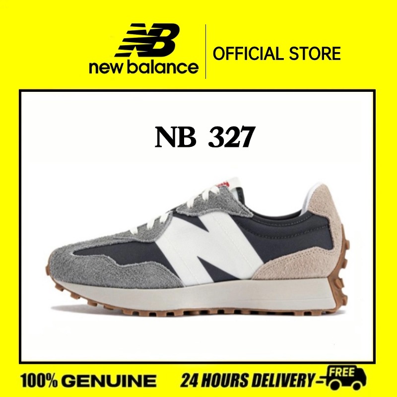 New Balance NB 327 MS327UD-Black white gray-next day delivery