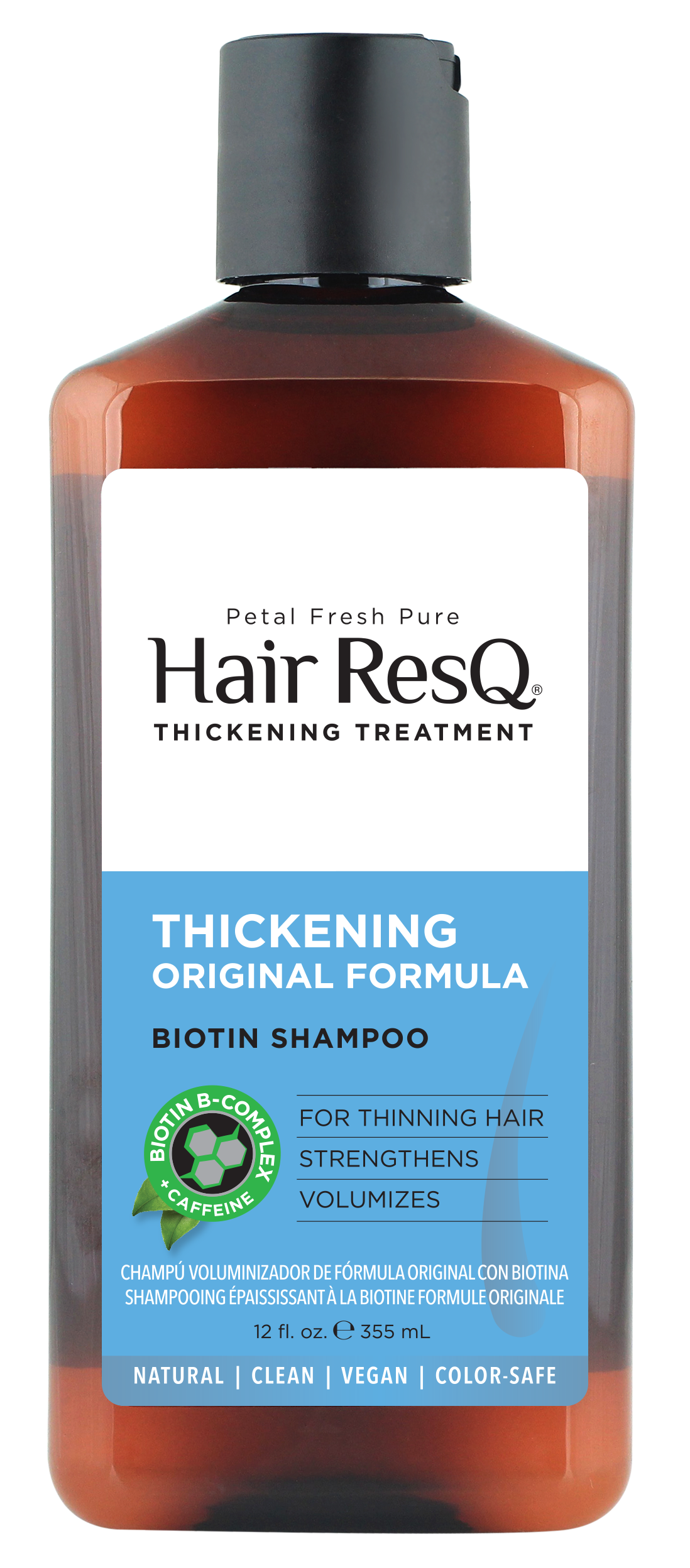 Petal Fresh Pure Hair ResQ Thickening Shampoo, Normal Hair, 12 Fl Oz