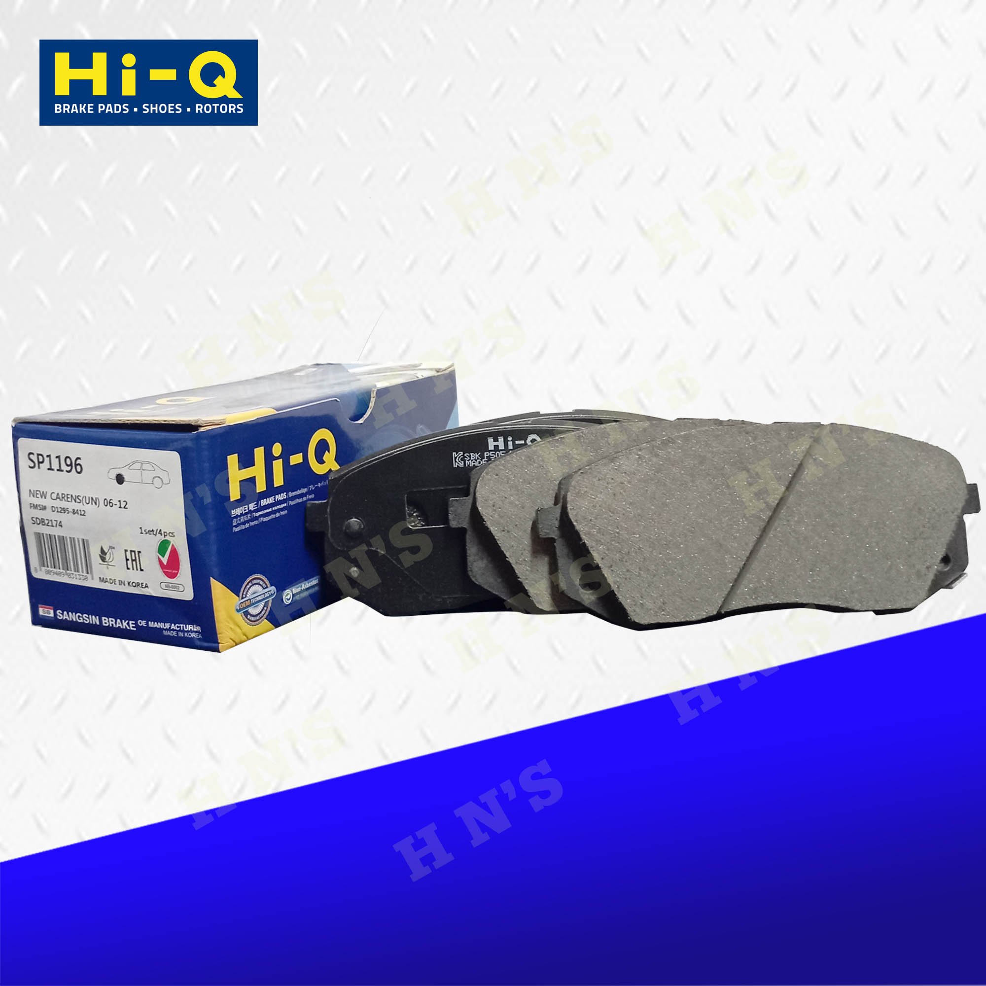 HIQ Brake Pads [ Front ] for Hyundai Tucson IX35 ( 2010 2018 ) / Hyundai Sonata 1.8 / 2.0