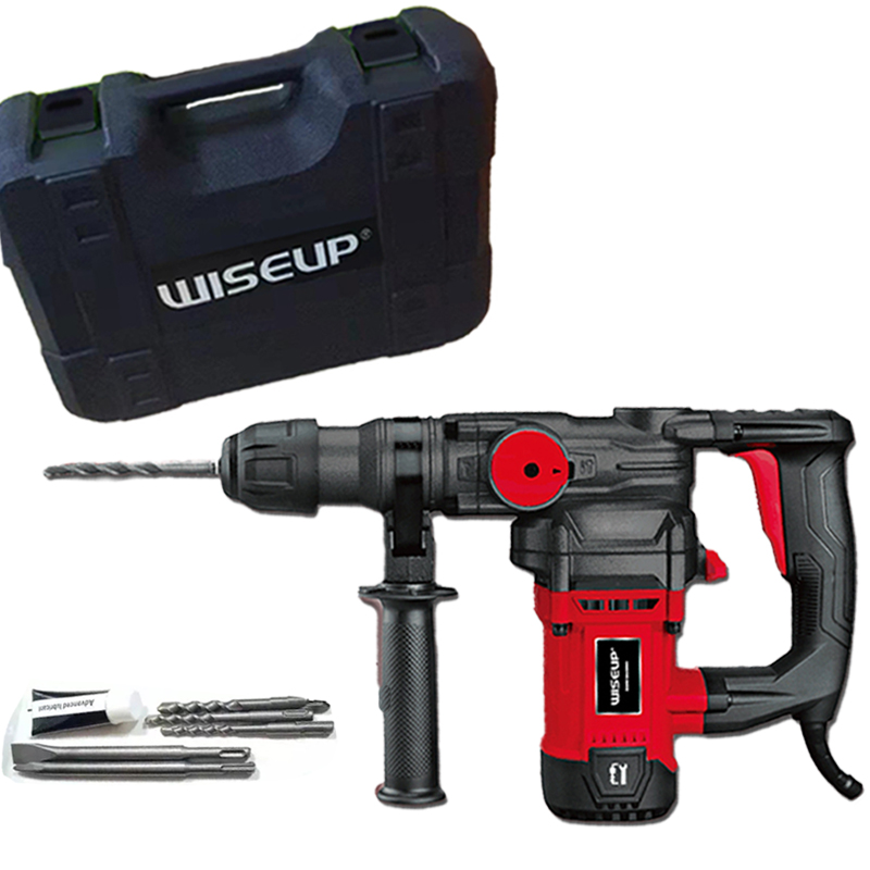 WISEUP Original 3 IN 1 Concrete Heavy Duty Chipping Gun with Rotary