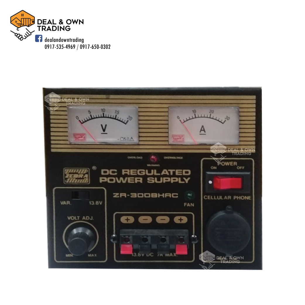 Zebra ZR3008HAC 30AMP 13.8V DC Regulated Power Supply Lazada PH