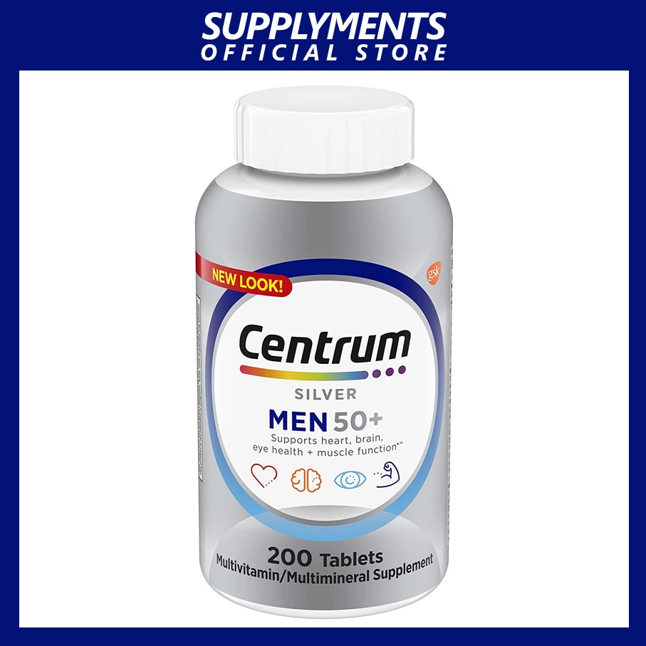 Centrum Silver Men 50+ Multivitamin Supplement, 200 Tablets | Lazada PH