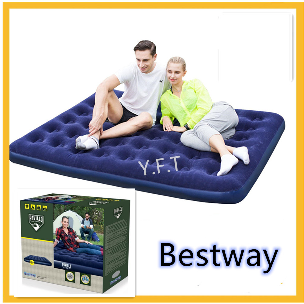 Silentnight Camping Collection Flocked Airbed With Builtin Electric