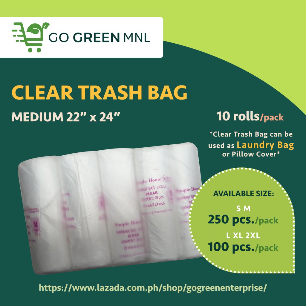 garbage bag 100pcs trash bag garbage bag STARSEAL CLEAR Trash Bag Small